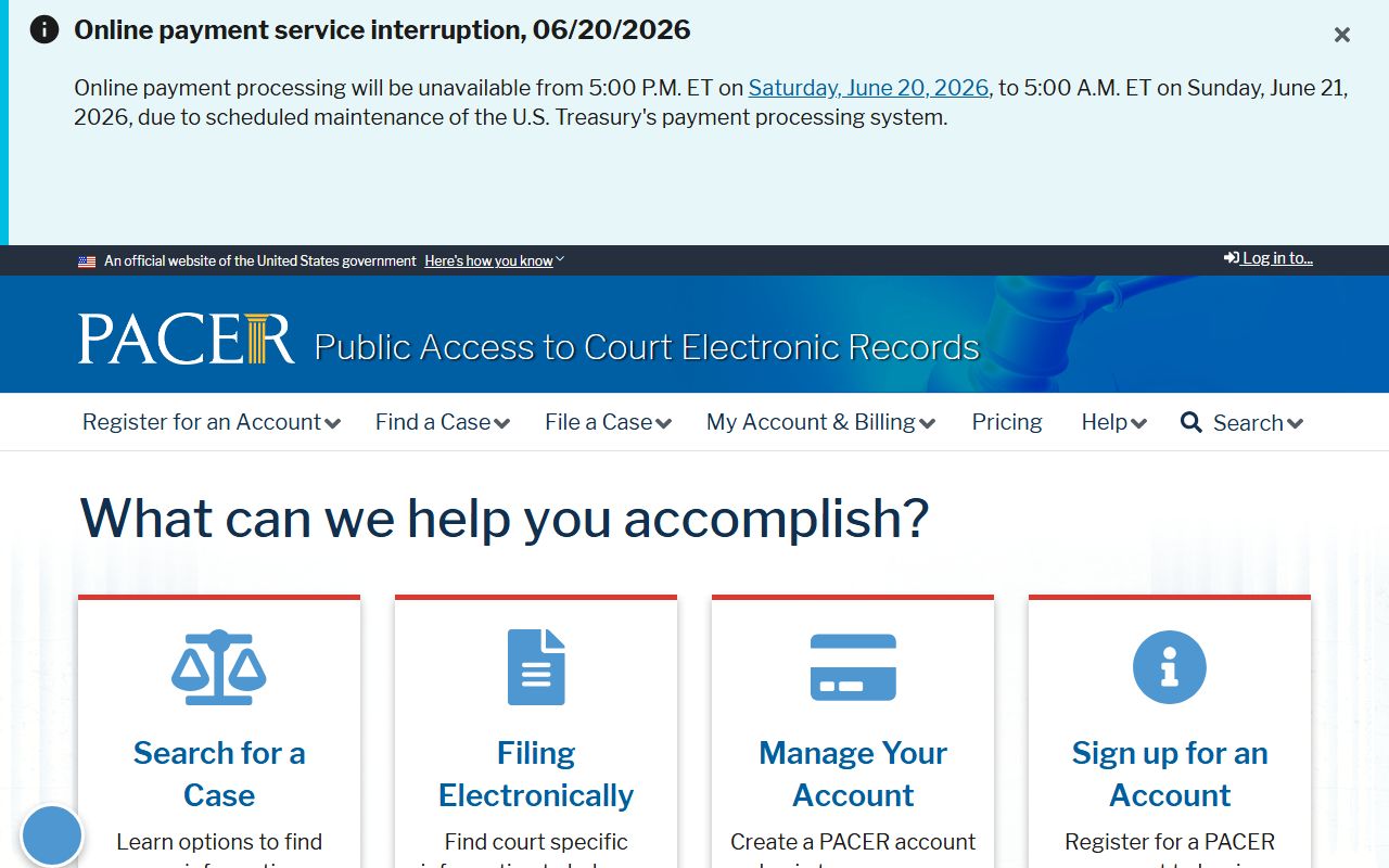Cherokee County Clerk of Superior Court PACER federal records source
