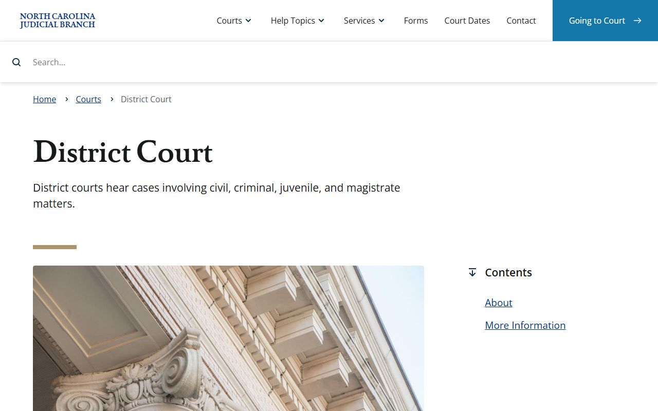Cherokee County court dockets North Carolina District Court overview