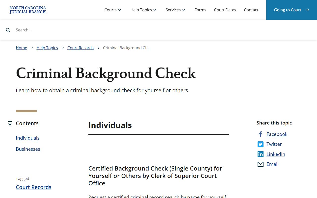 Cherokee County criminal court records background check help topic