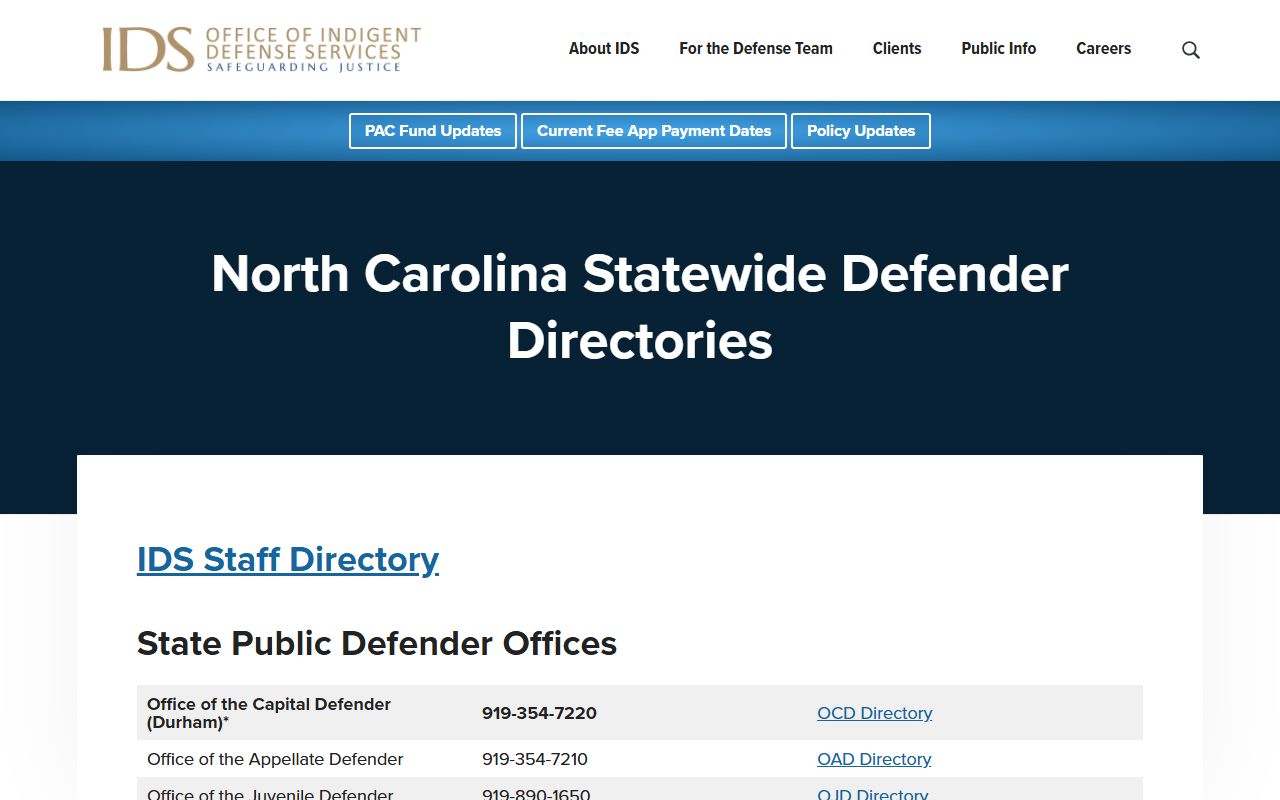 Cherokee County criminal court records statewide defender directory