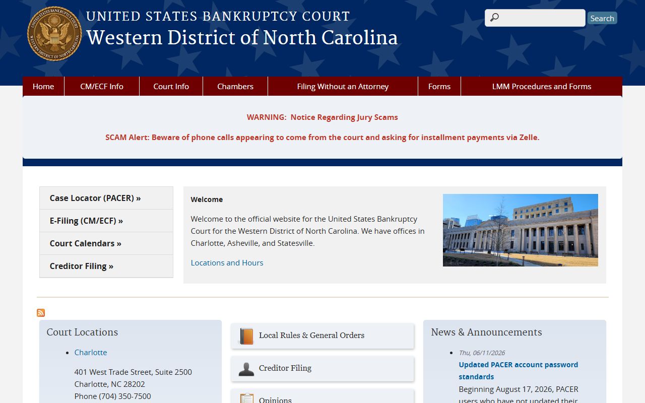 Cherokee County Superior Court Western District bankruptcy court source