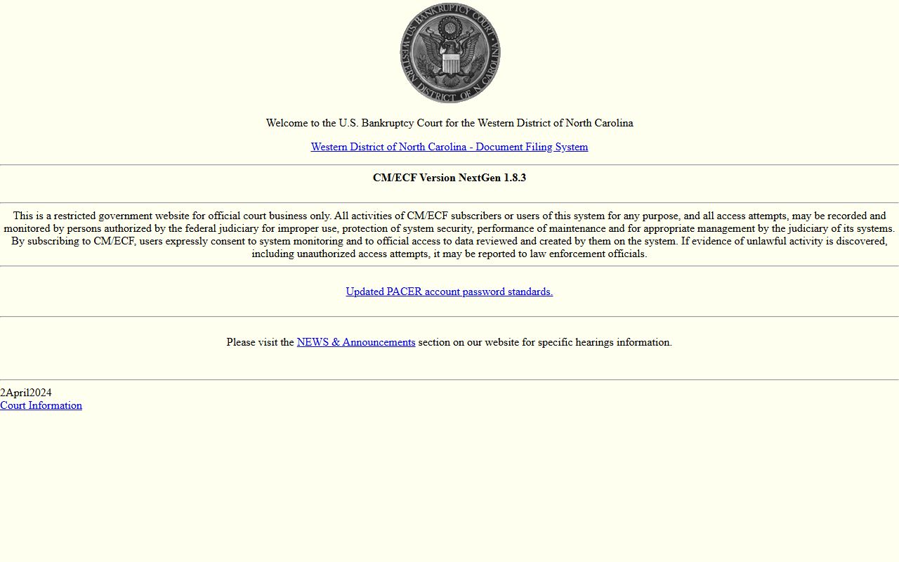 Cherokee County Superior Court bankruptcy CM ECF source
